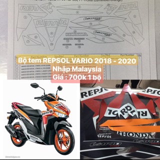 Bộ tem REPJSOL VARIO 2018 - 2020