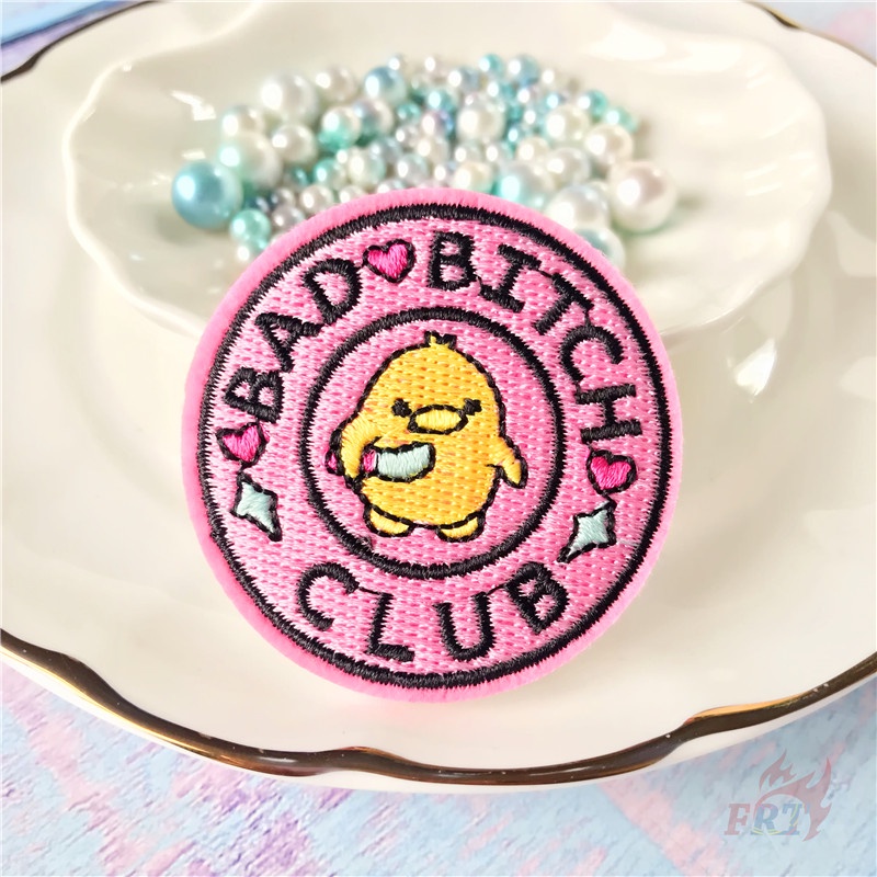 1 Sticker ủi thêu chữ Let 's Pink! Vsco thời trang