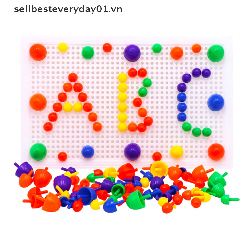 1 Bộ Đồ Chơi Xếp Hình Cây Nấm Bằng Nhựa Cho Bé