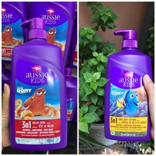 Tắm gội xả 3 in 1 cho bé Aussie Kids Shampoo Conditioner Body Wash 778ml