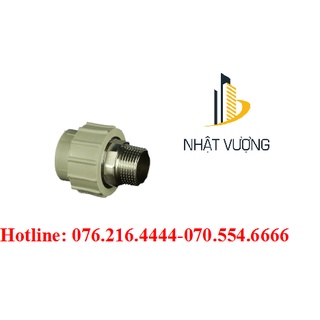 Đầu nối ren ngoài nhiệt ppr tiền phong d40 d50 d63 d75 d90 d110