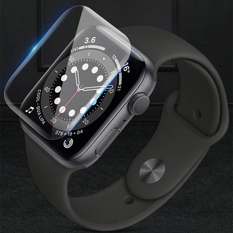 Miếng Dán Hydrogel Mềm Bảo Vệ Màn Hình Cho Apple Watch Series 7 6 5 4 3 2 1 45mm 44mm 42mm 40mm 38mm