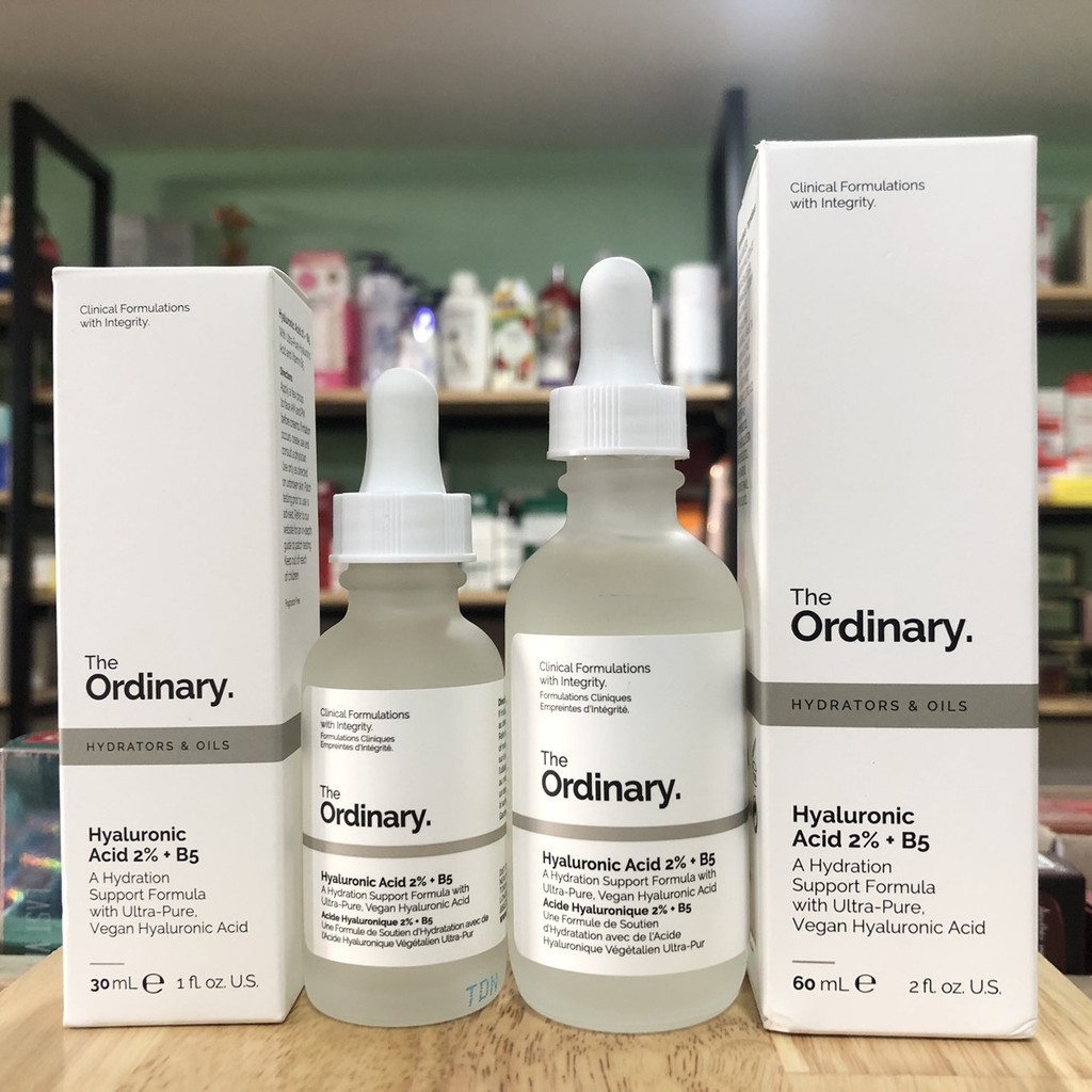 (CHÍNH HÃNG, SIZE 30ML - 60ML) TINH CHẤT The  Ordinary Hyaluronic Acid 2% + B5