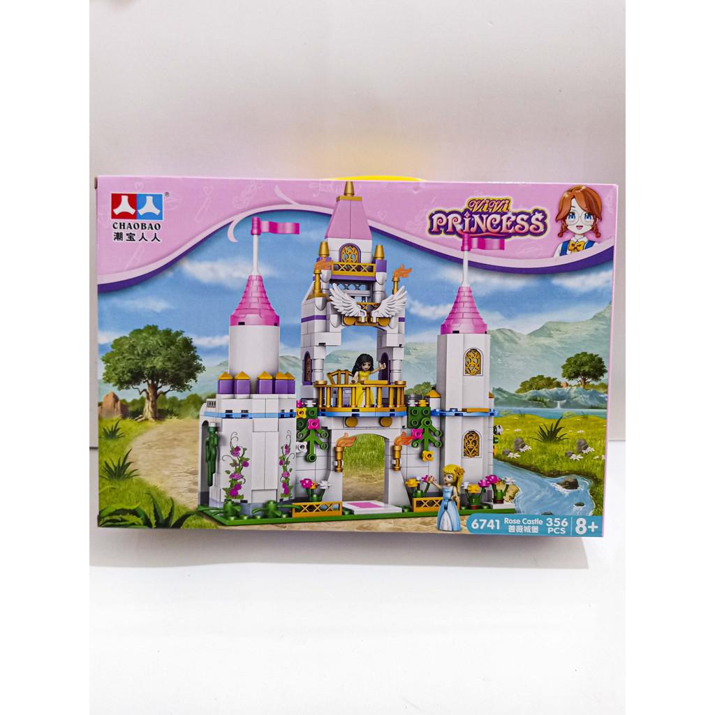 Lego con gái lắp ghép lâu đài công chúa với 356 miếng ghép - đồ chơi xếp hình CHO BÉ Siêu rẻ