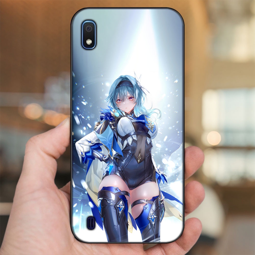 Ốp lưng Samsung A10 viền đen in hình Eula Genshin Impact