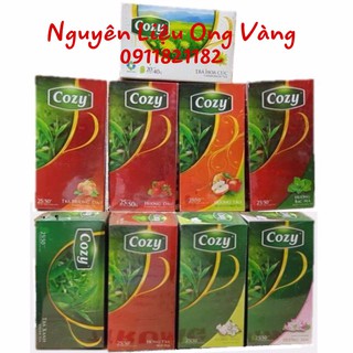 TRÀ TÚI LỌC & TRÀ HÒA TAN  COZY: ĐÀO, DÂU, CHANH, VẢI.