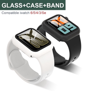 Vỏ bọc cao su thích hợp cho đồng hồ Apple Watch 40mm 44mm 38mm 42mm Series 3 4 5 6 Se