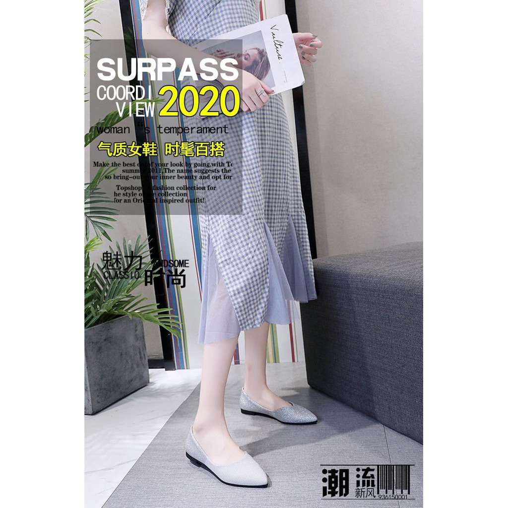 Giày Búp Bê Nữ Mũi Nhọn Thời Trang Hàn 2021 | BigBuy360 - bigbuy360.vn