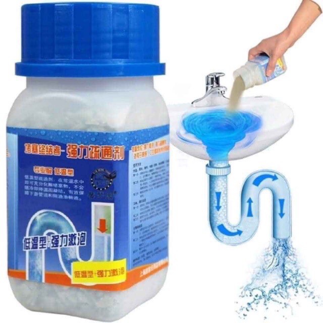 Chai Bột Thông Tắc Cống Thần Thánh Tẩy Rửa Vệ Sinh (VUÔNG)