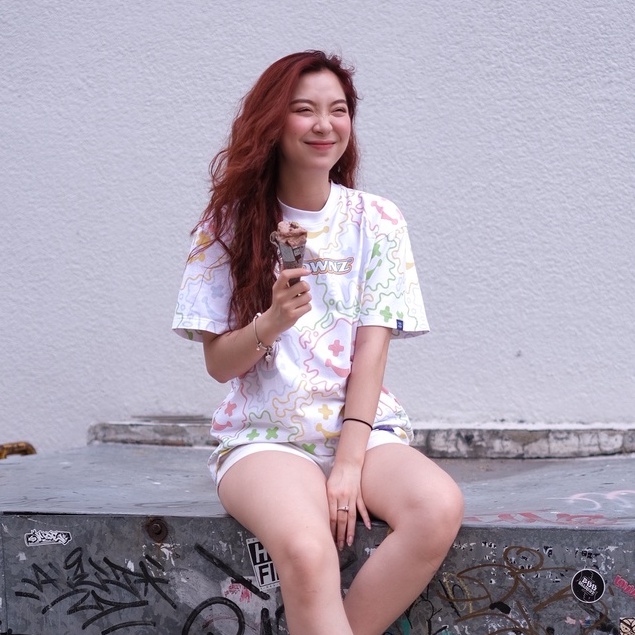 Áo phông nam nữ, T-shirt thun unisex tay lỡ, tee cổ tròn ClownZ Smile Melting Face form rộng nhiều màu in tràn