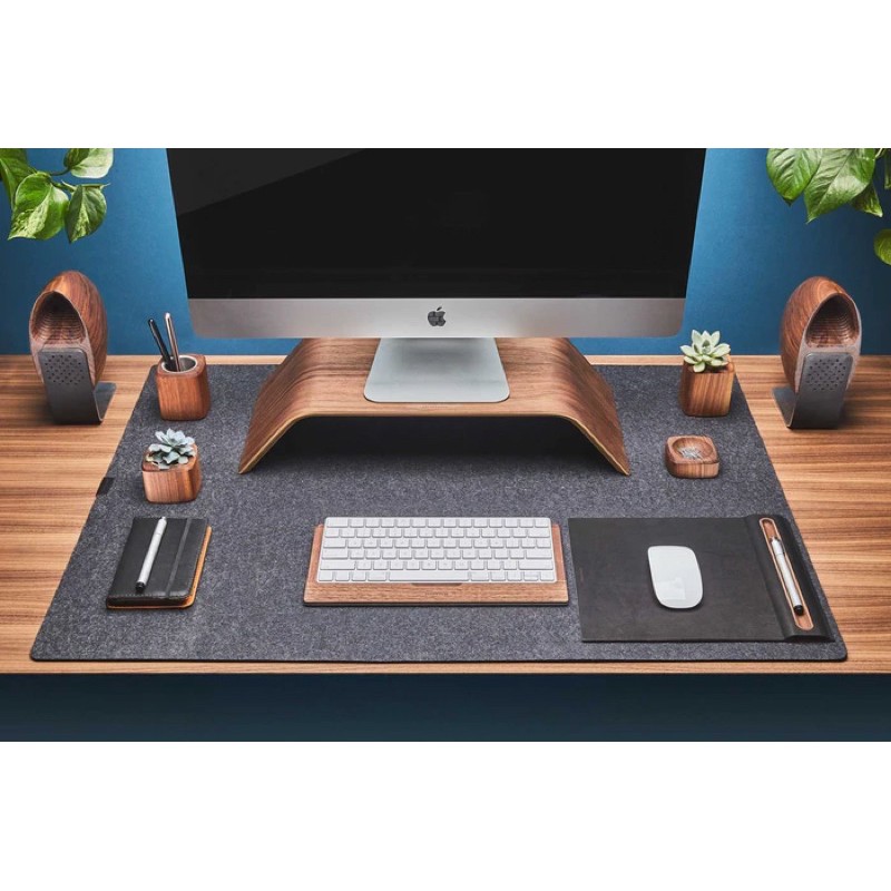 [FreeShip] Thảm nỉ trải bàn cơ lớn deskpad minimalist - Pad chuột nỉ khổng lồ (60x120cm) (80x120cm)