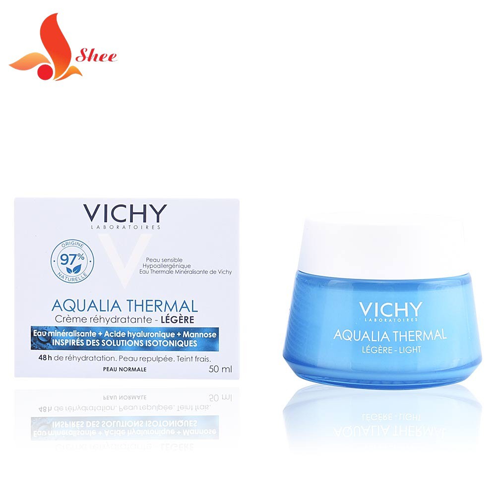 [Chính Hãng] Kem dưỡng ẩm 48h Vichy Aqualia Thermal Rehydrating Cream-Light 50ml - Shee Shop