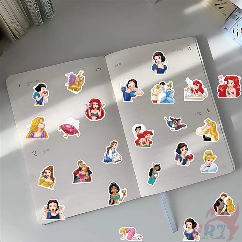 56 Cái / Bộ ☆ Hình Dán Công Chúa Disney Phối ☆ Sticker Dán Tường Chống Thấm Nước Thời Trang