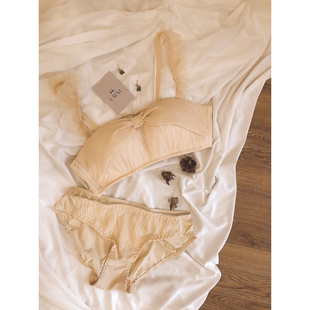 Set Đồ Lót Nâng Ngực Không Gọng 2 Kiểu Mặc Tiểu Thư Luna