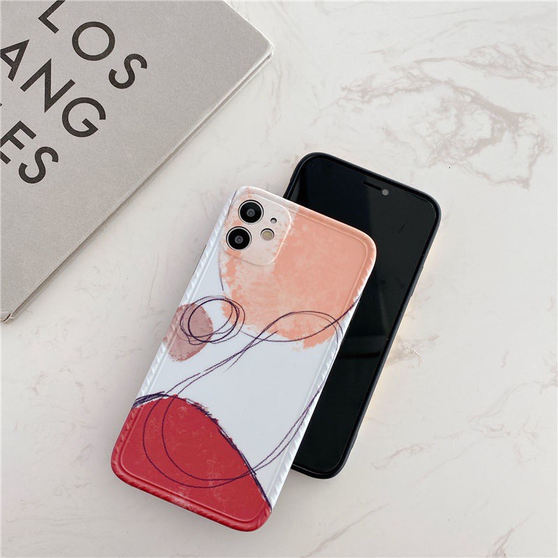 Ốp điện thoại silicon dẻo in hình màu Wy25 cho iphone 12 Pro Max 12 Mini 11 Pro Max XS Max XR X 8 Plus 7 Plus SE 2020