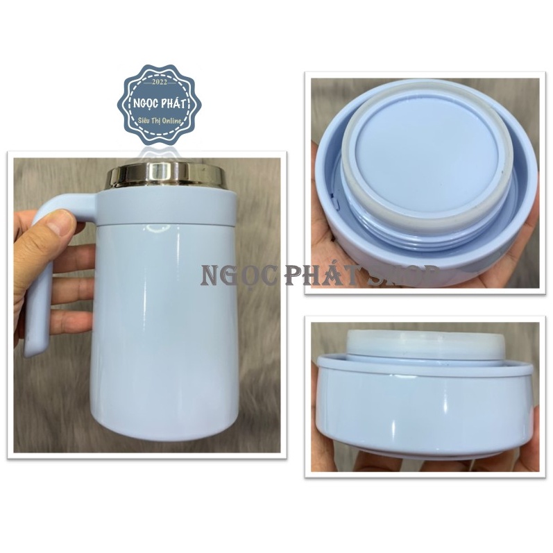 Ca giữ nhiệt Inox 304, dung tích 450ml J001 có tay cầm