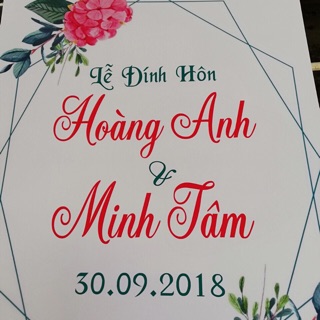 Combo Bảng tên đám cưới, sinh nhật 1
