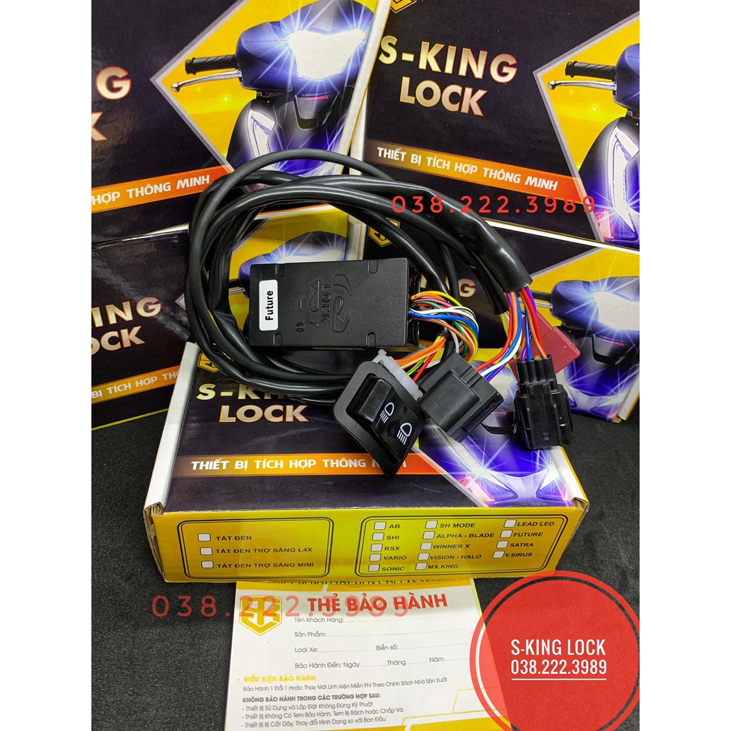 Bộ mạch tắt mở đèn xe future 2021 2022 2023 Chính Hãng Honda | S-KING LOCK BH 18 THÁNG