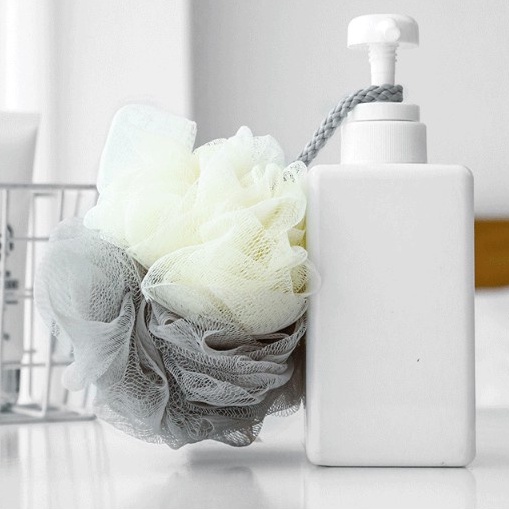 Bông Tắm Tròn Tạo Bọt Cao Cấp Phối 2 Màu Xinh Xắn