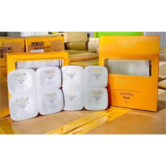 Mặt Nạ Nâng Cơ Thần Tốc Steblanc Lifting Mask Cao Cấp Set 8 Hộp