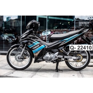 Tem rời ex 135 đời 2011 dán xe đen phối xanh