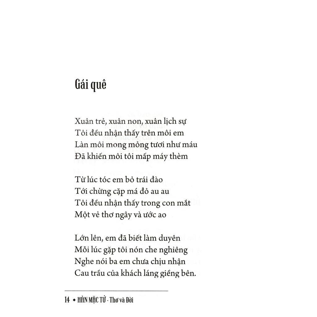 Sách Hàn Mạc Tử - Thơ Và Đời