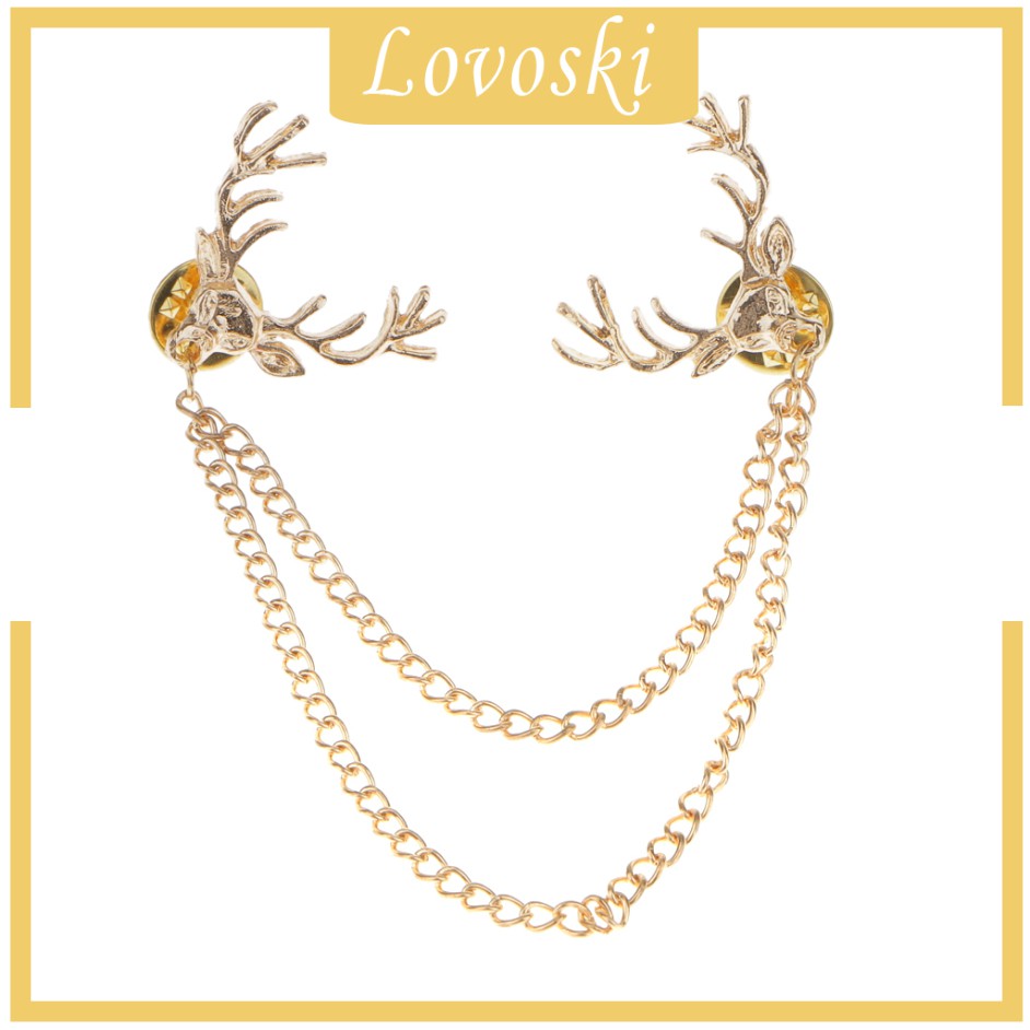 Ghim Cài Áo Hình Đầu Hươu Giáng Sinh Thời Trang