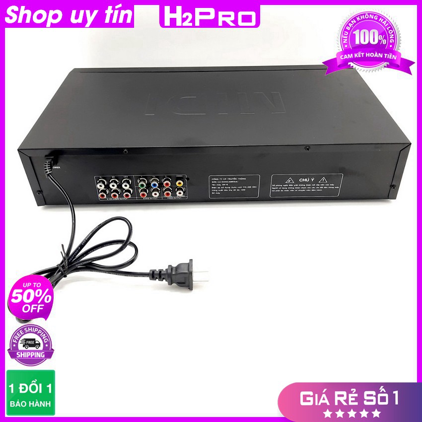 [RẺ VÔ ĐỊCH] Đầu đĩa DVD Karaoke Acnos SK19 H2PRO, đầu karaoke ACNOS-USB, tặng dây av và đôi pin 30K