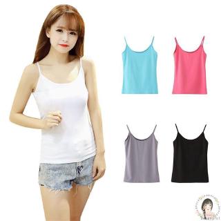 Áo Tank Top 100% Cotton Co Giãn Màu Trơn