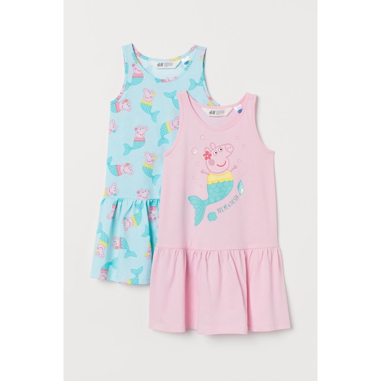 Set 2 váy hạ eo Peppa HM H&amp;M_hàng chính hãng authentic