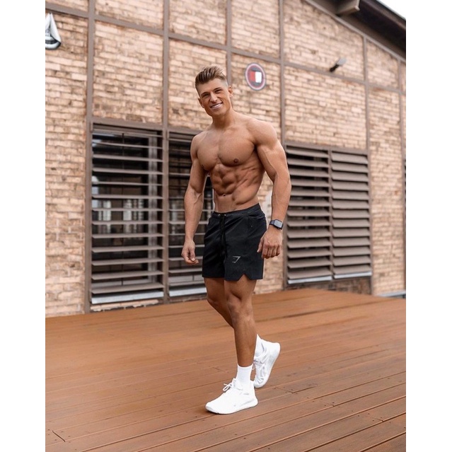 Quần Đùi Thể Thao Tập Gym Nam Cao Cấp, Cực Chất Vải Xi Mè GS