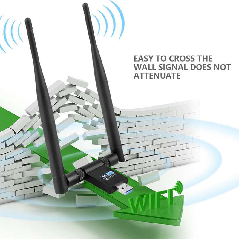 USB Wifi 2 băng tần 2.4GHz / 300Mbps 5Ghz / 867mbps dua i2 1200Mbps | BigBuy360 - bigbuy360.vn