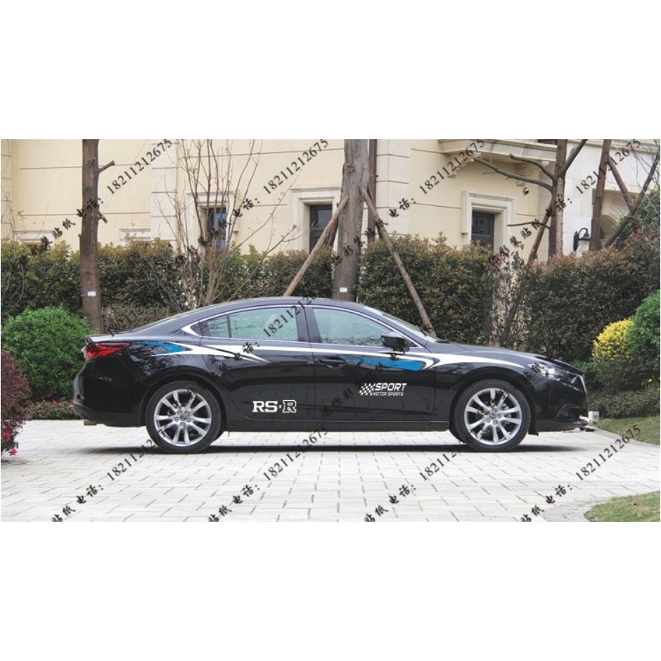 Tem xe ô tô phong cách thể thao TX05 đen xanh