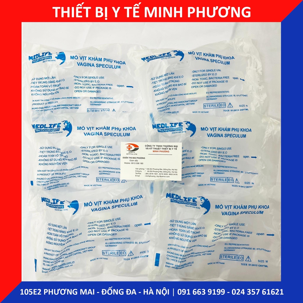 [Túi 20 chiếc] Mỏ vịt nhựa y tế Medlife