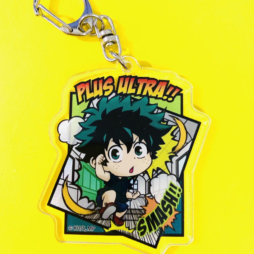 ( Mica trong acrylic ) Móc khóa in hình Boku no Hero Academia HỌC VIỆN ANH HÙNG ver PLUS ULTRA!! anime chibi xinh xắn