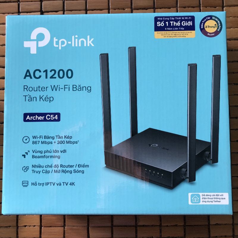 Router wifi băng tần kép AC 1200Mbps Archer C54 - Hãng phân phối chính thức | BigBuy360 - bigbuy360.vn