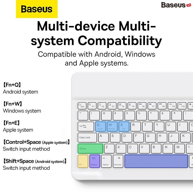 Bao Da Nam Châm Tích Hợp Bàn Phím Baseus Brilliance Detachable Keyboard Case cho iPad Pro（2018/2020/2021）