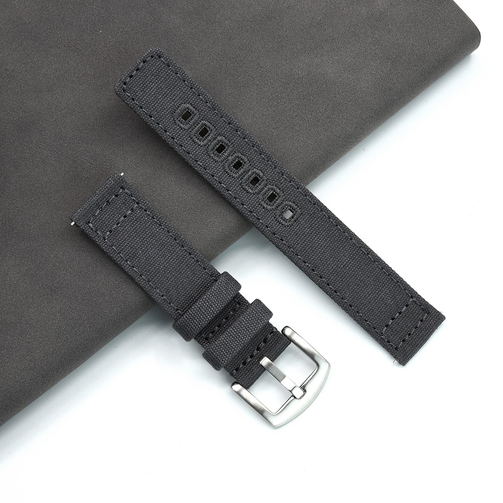 Dây Đeo Vải Canvas 20mm 22mm Cho Đồng Hồ Samsung Galaxy Watch 3/46mm/42mm/Active 2/Gear S3 Huawei Watch GT/2/2e/Pro