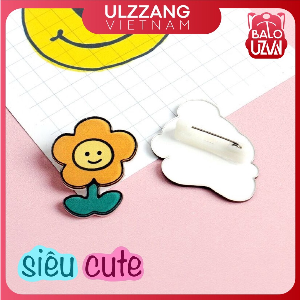 Sticker gắn balo ulzzang sinh viên, huy hiệu cài cặp học sinh, ghim pin cài phụ kiện ba lô, túi, mũ, nón