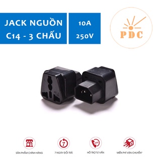 Đầu Phích Chuyển C14-3 Chấu 10A 250V IEC320-C14 Sử Dụng Cho UPS PDU