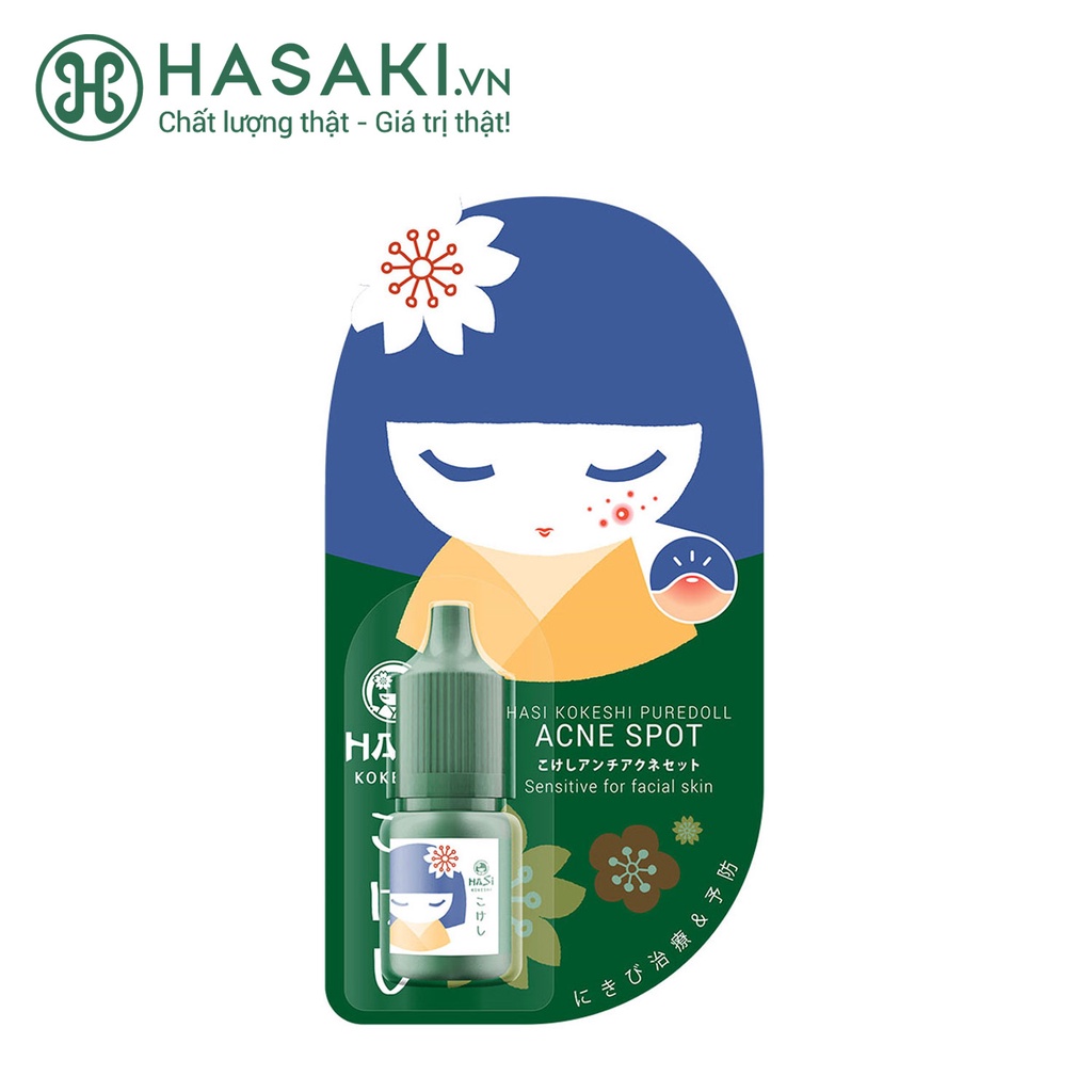 Chấm Mụn Hasi Kokeshi Giảm Sưng Và Gom Cồi Mụn Puredoll Acne Spot 5ml