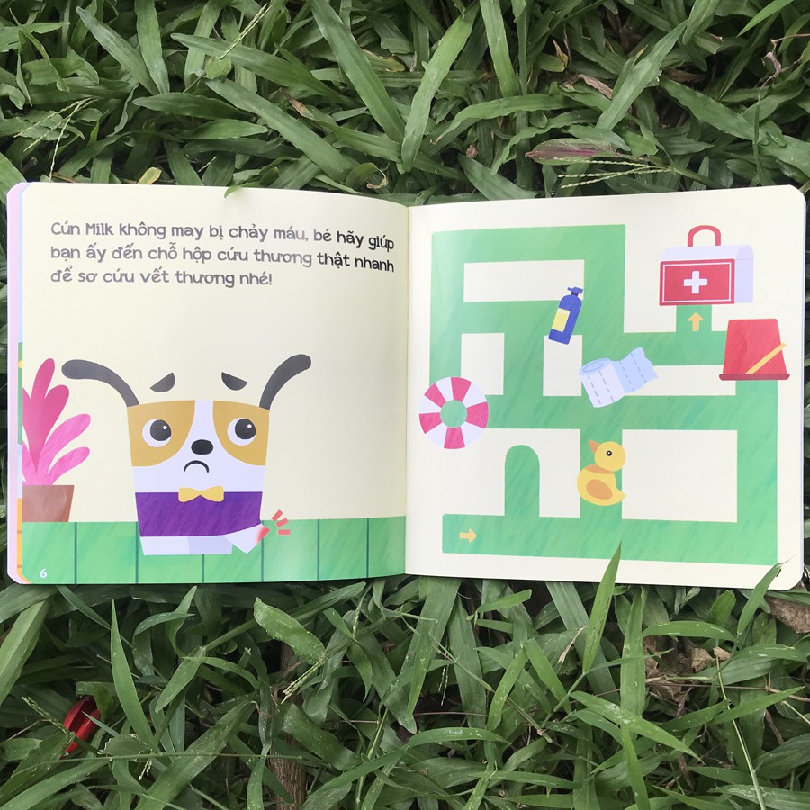 Sách - Mê Cung Phát Triển Kỹ Năng - An Toàn (2-6 tuổi) - Rèn Tư Duy Và Khả Năng Tập Trung