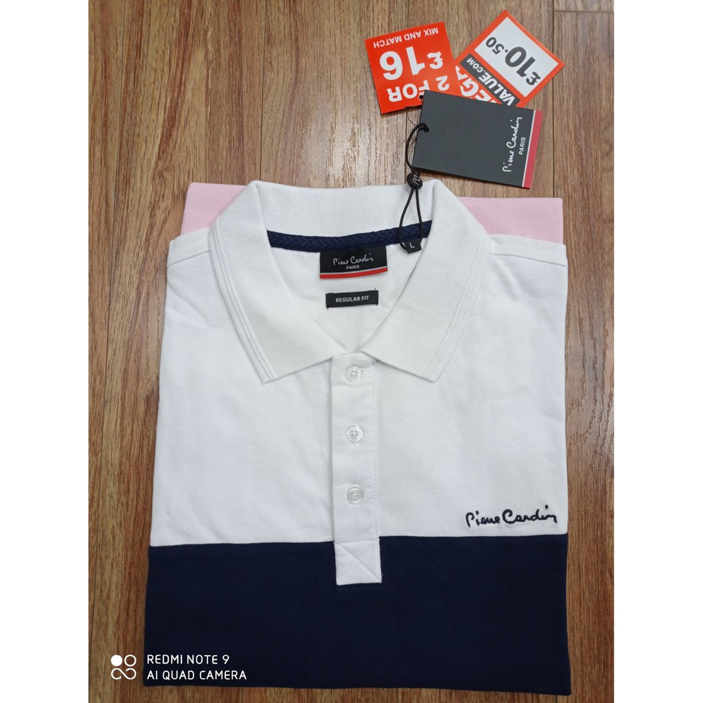 [có sẵn]  các mẫu áo thun polo nam Pierre Cardin có cổ viền tương phản săn sale 70% từ London Anh, chính hãng | BigBuy360 - bigbuy360.vn