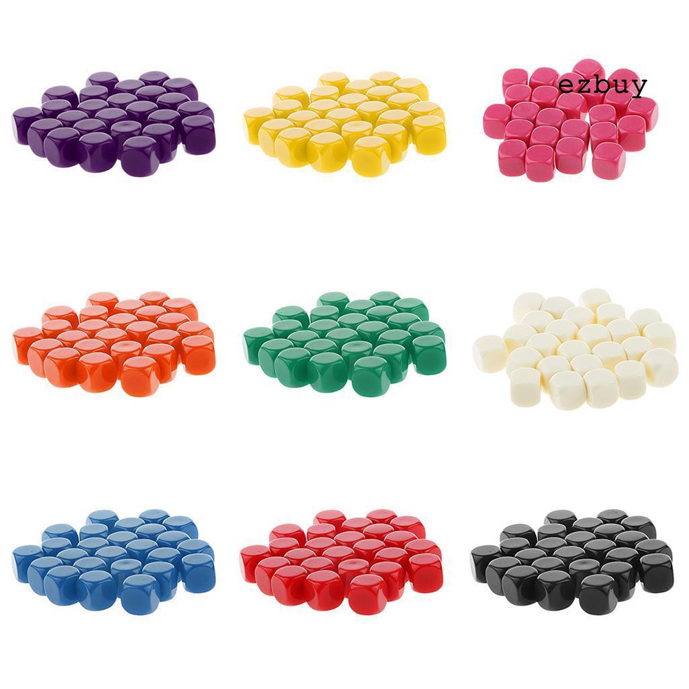 Set 20 Xúc Xắc Sáu Mặt 16mm D6 Dùng Dạy Học