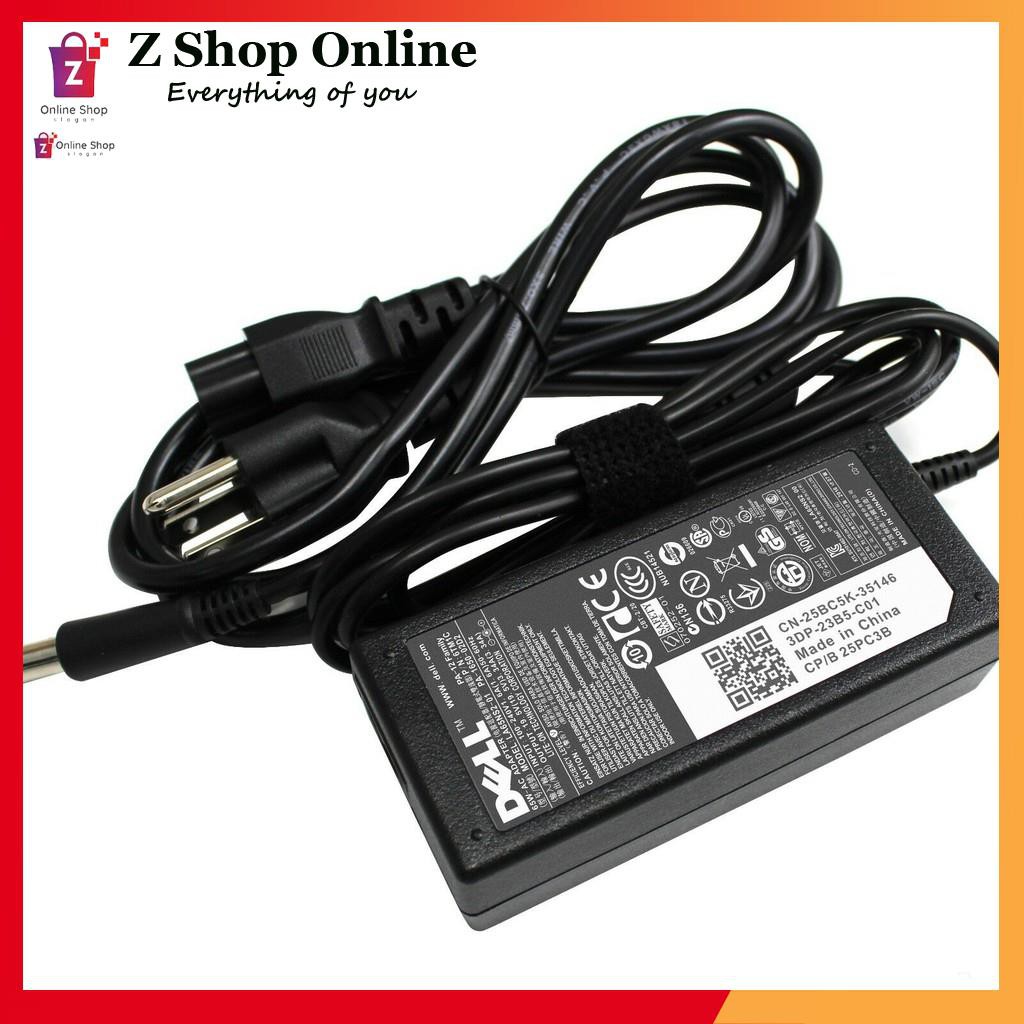 🎁 Sạc Laptop Dell 19.5V 3.34A Chân Kim to - thường - Adapter kèm dây nguồn - NEW 65W