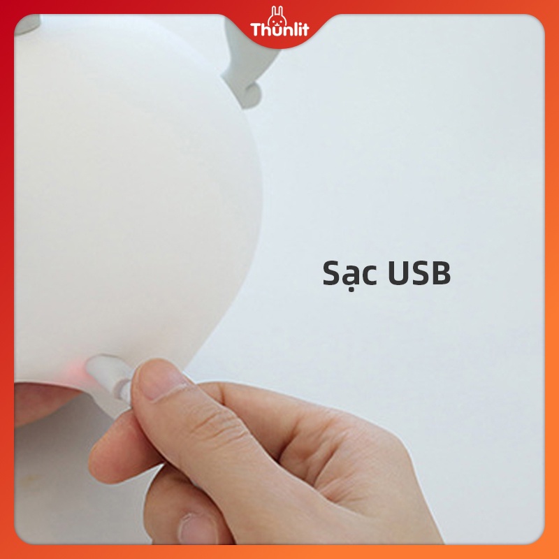 Đèn ngủ Thunlit sạc USB nhiều màu thiết kế kiểu hươu dễ thương