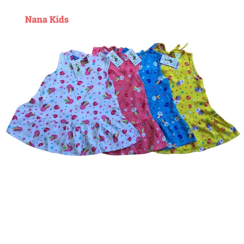Đầm váy lanh tole sát nách bé gái thương hiệu BẢO NGỌC nhẹ mát thấm hút mồ hôi tốt phù hợp mùa hè size từ 8 kg đến 25kg