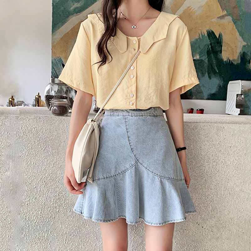 ⭐0412⭐Pleated skirt high-waisted skirt fadeless A-line skirt short culottes | BigBuy360 - bigbuy360.vn
