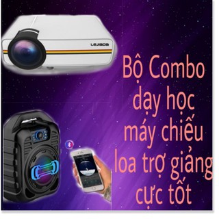 Sale Tết - Máy chiếu dạy học ánh sáng tốt tặng kèm loa trợ giảng 2019 - Sản phẩm hot