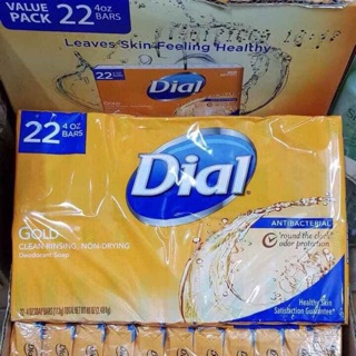Xà bông cục Dial Gold Antibacterial 113g( lốc 22 cục)